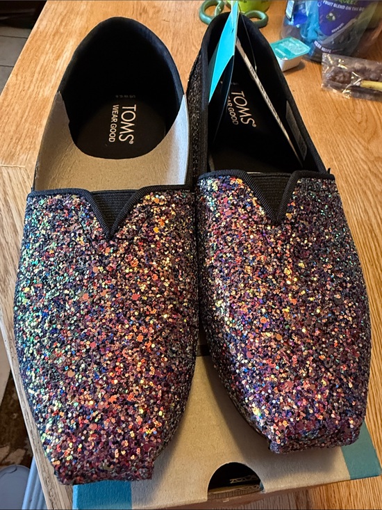 Toms Shoes - TOMS Women's Multicolor Glitter Slip-On Show. Woman’s size 6.5. NWT